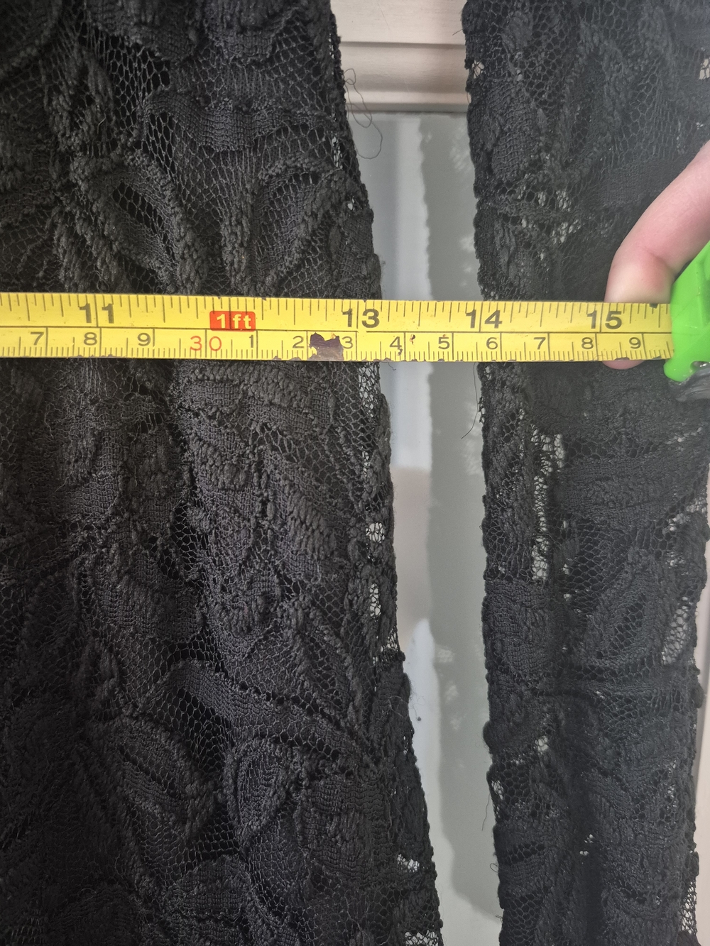 2 For $20!! Black Lace Long-Sleeve A-Line Dress Easel Size Small/Medium - Picture 7 of 9